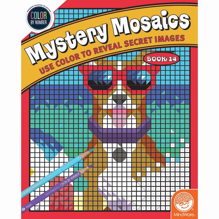 MindWare  Mystery Mosaics #14 Color by Number Coloring Book
