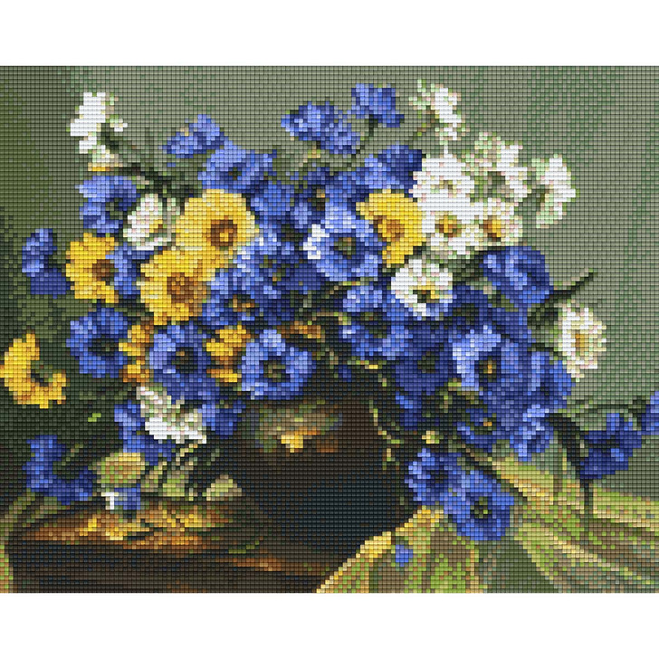 PixelHobby Bouquet of Blue Mosaic Art Kit
