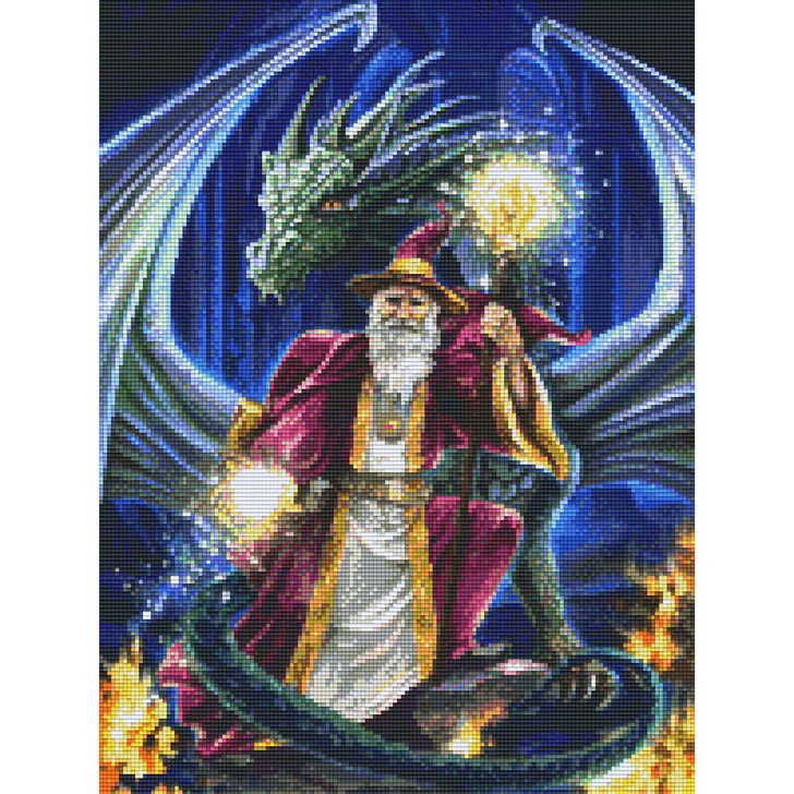 PixelHobby Wizard with Dragon Mosaic Art Kit