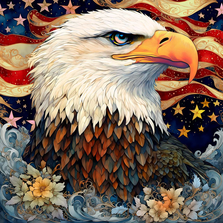 Diamond Art Club Eagle Wisdom Diamond Painting