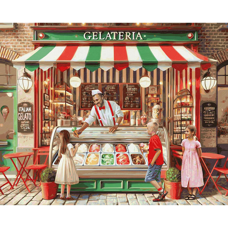 Schipper Italian Ice Cream Parlor Paint by Number Kit