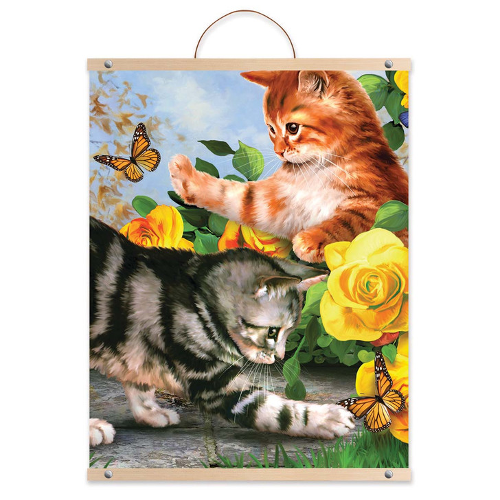 Royal Brush Kitten Play Scroll Paint by Number Kit