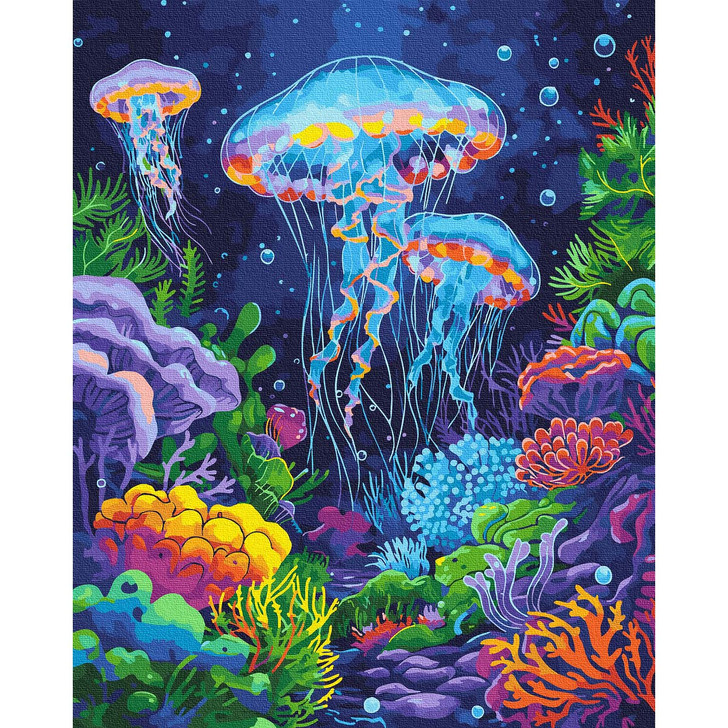 Adbrain Ocean Glow Paint by Number Kit