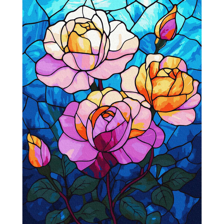 Adbrain Glass Petals Paint by Number Kit