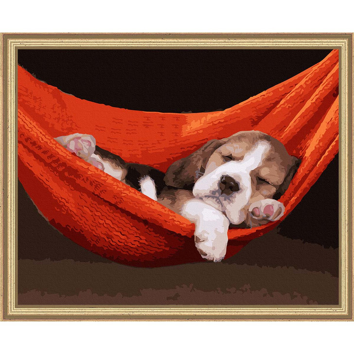 Adbrain Beagle Painting Kit & Frame Paint by Number Kit