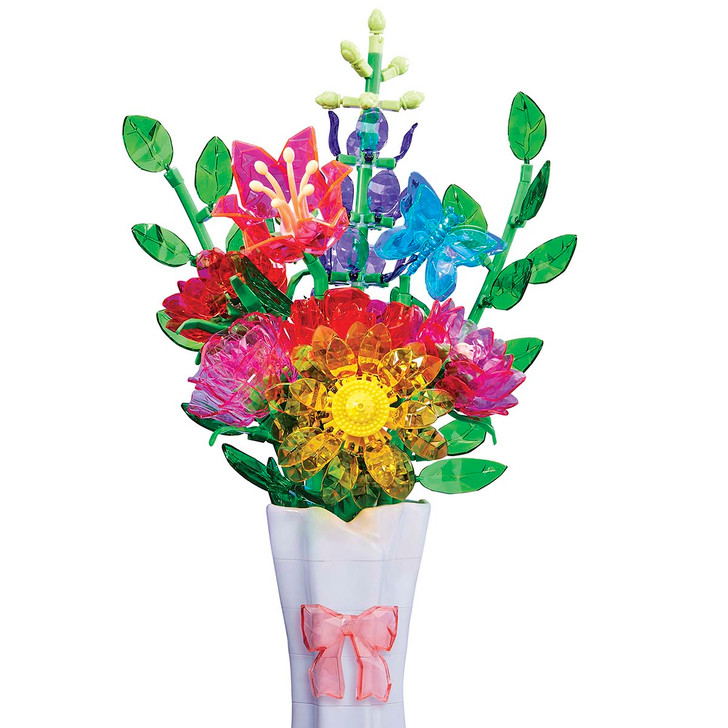 Rose Art Crystal Gem Creations Beautiful Bouquet Model