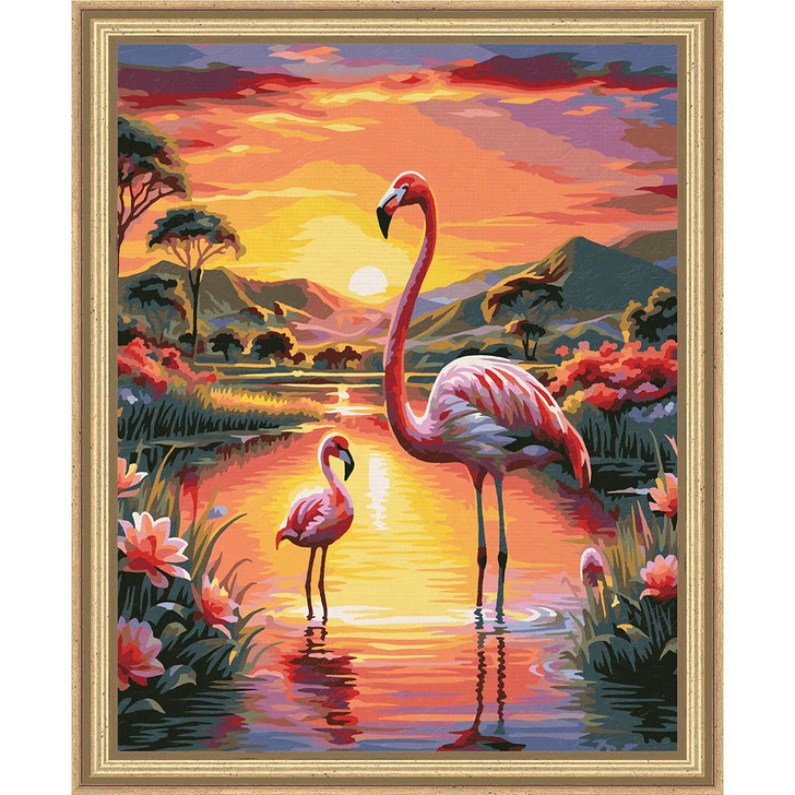 Schipper Flamingos Kit & Frame Paint by Number Kit