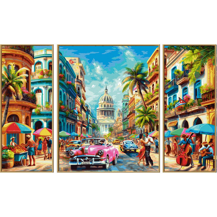 Schipper Cuba Nostalgia Kit & Frame Paint by Number Kit