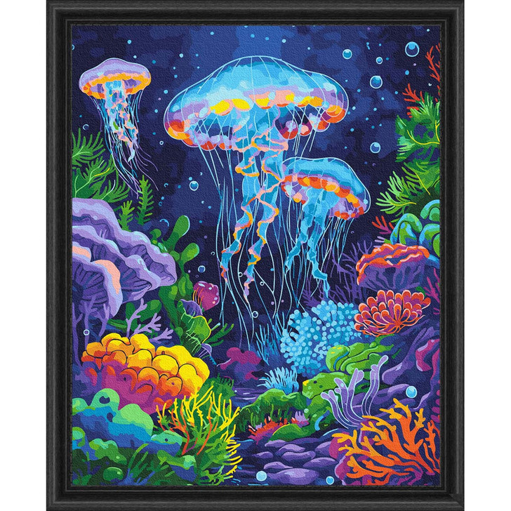 Adbrain Ocean Glow Kit & Frame Paint by Number Kit
