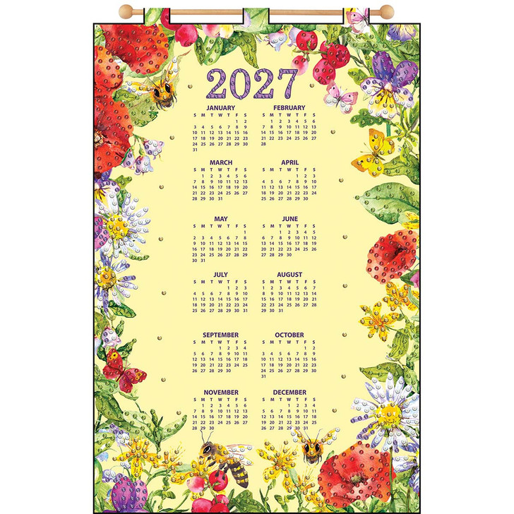 Design Works Poppy Border Calendar