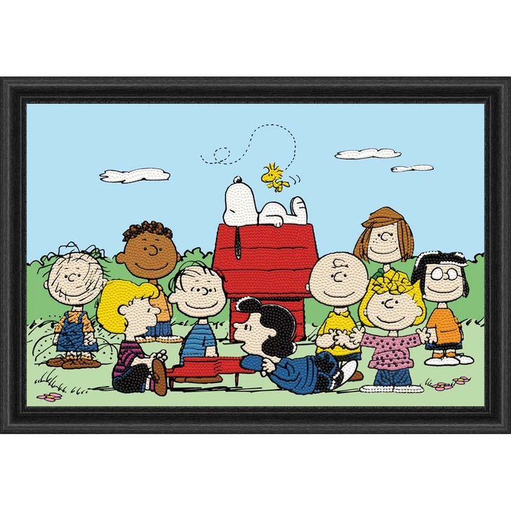 Diamond Dotz Peanuts Party Kit & Frame Diamond Painting