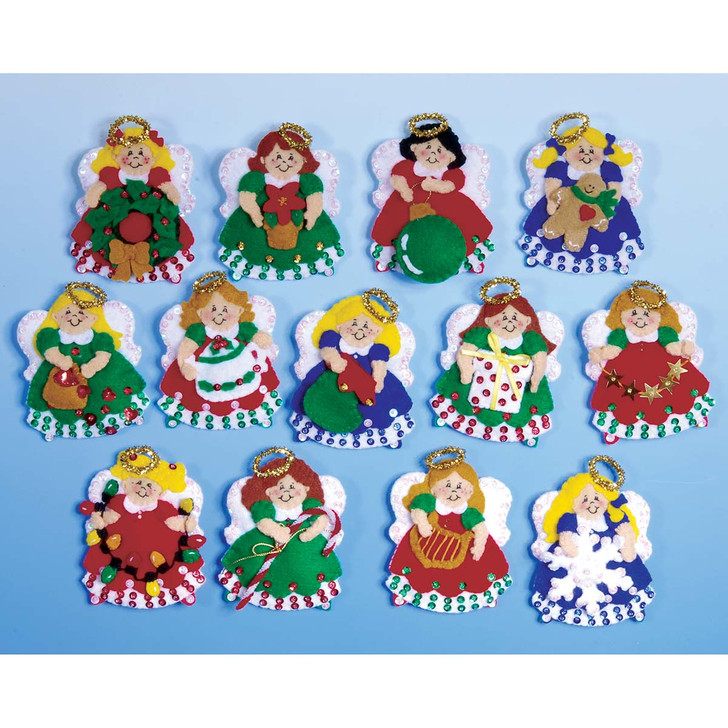 Design Works Lots of Angels Felt & Sequin Kit