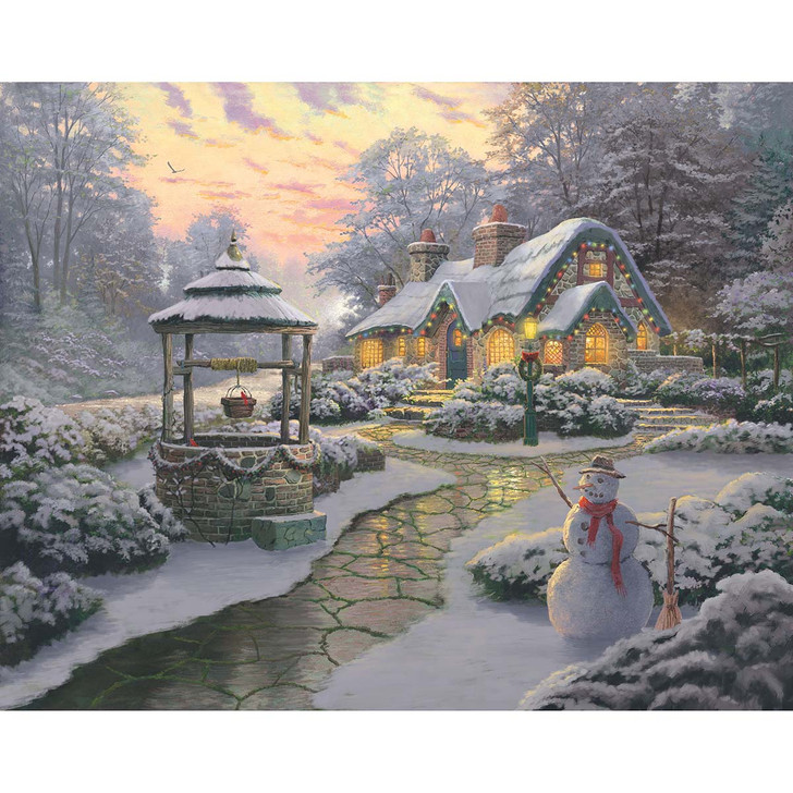 Diamond Art Club Thomas Kinkade Christmas Wish Cottage Diamond Painting