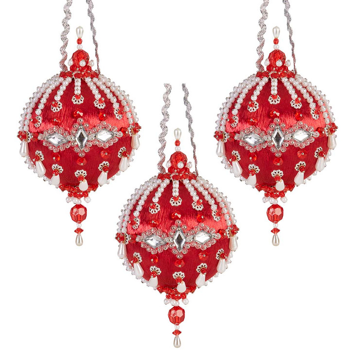 Herrschners Frosty Pearls Ornament Kit