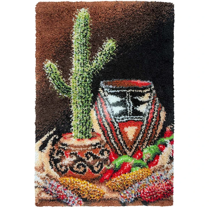 Herrschners Saguaro Still Life Latch Hook Kit