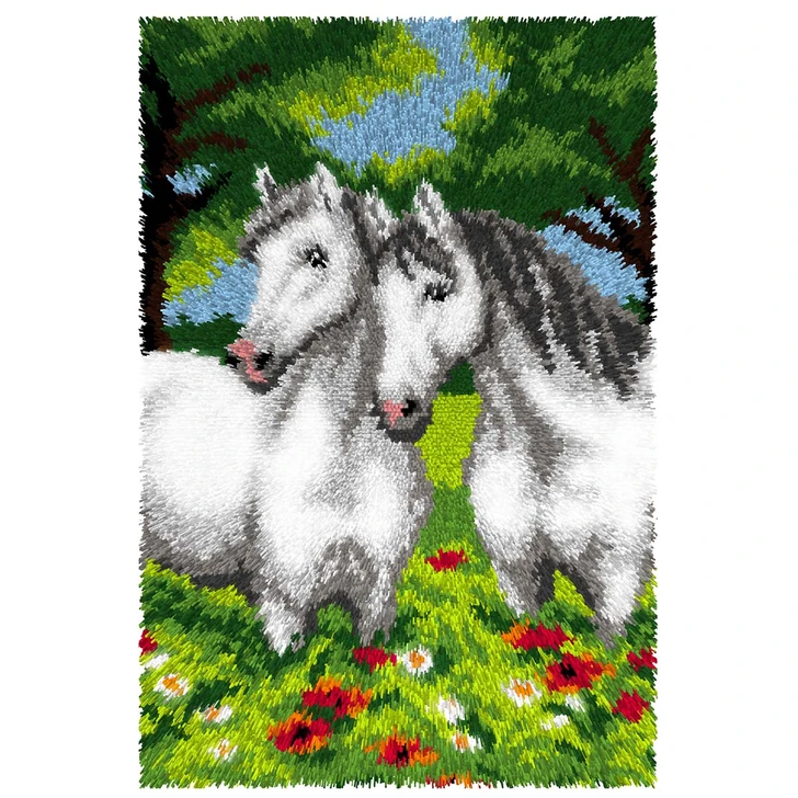 Orchidea Horses Latch Hook Kit