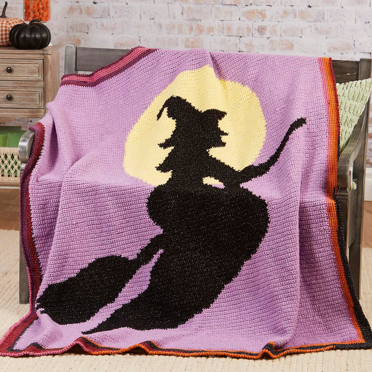 Herrschners Midnight Flight Throw Crochet Kit