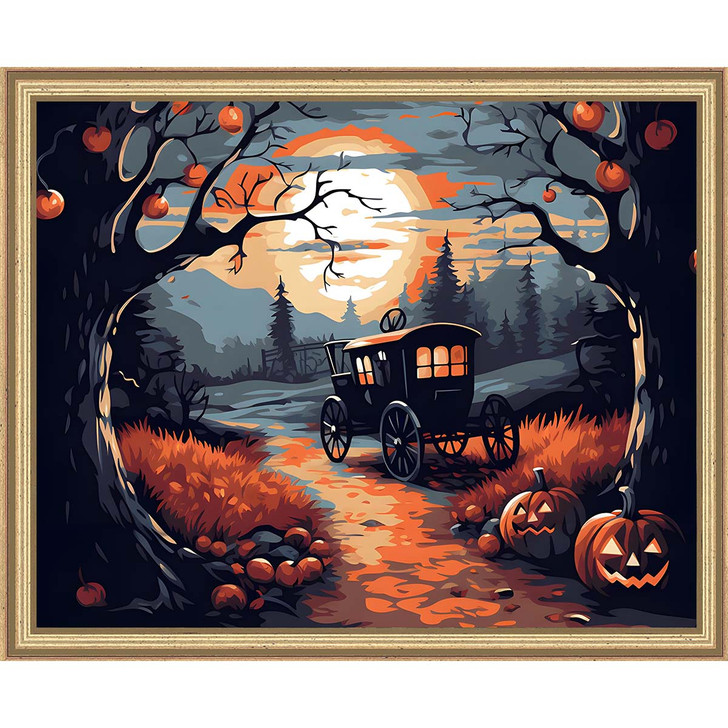 Craftoria Midnight Hayride Kit & Frame Paint by Number Kit