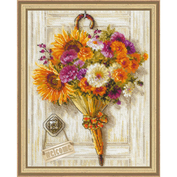 RIOLIS Autumn Umbrella Counted Cross-Stitch Kit