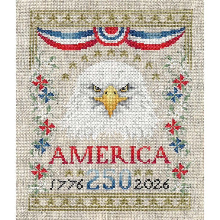Imaginating Inc. America Semi Quincentennial Counted Cross-Stitch Kit