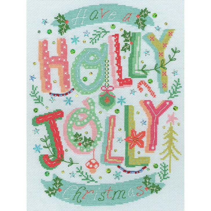 Bothy Threads Hollly Jolly Christmas Kit Counted Cross-Stitch