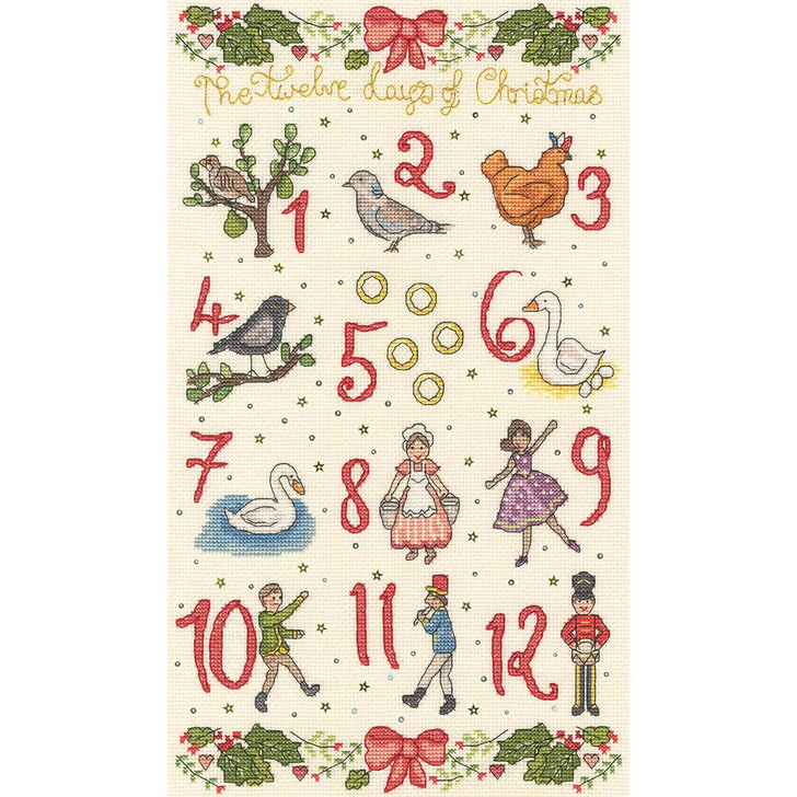 Bothy Threads Five Gold Rings Kit Counted Cross-Stitch