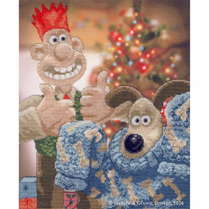 Bothy Threads Happy Holidays Old Pooch! CCS Kit Counted Cross-Stitch