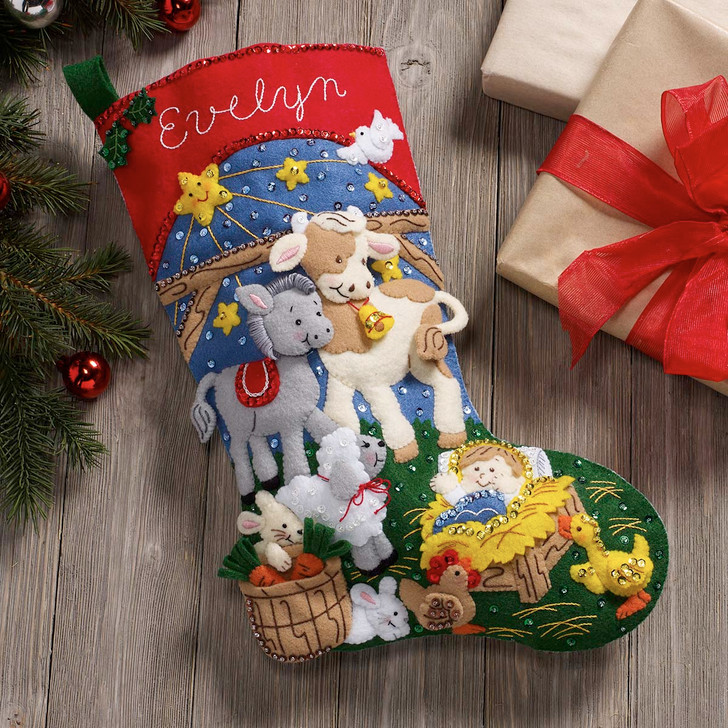 Bucilla Christmas Nativity Stocking Kit