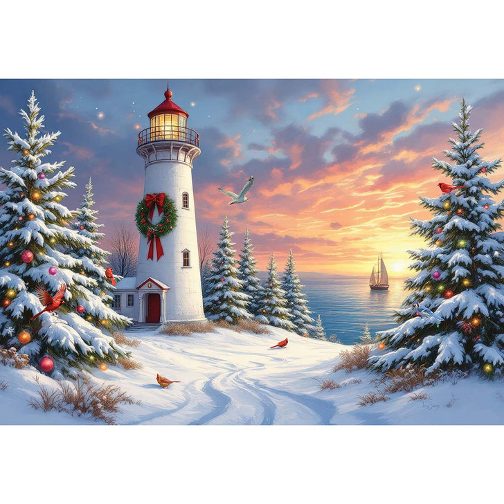 Diamond Art Club Festive Lighthouse Diamond Painting