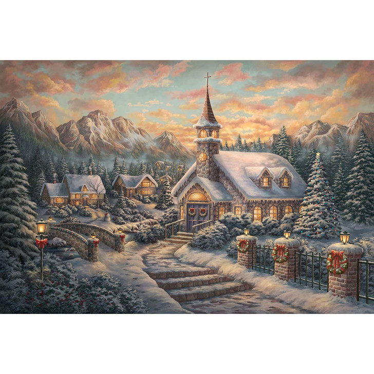 Diamond Art Club Thomas Kinkade Christmas Service Diamond Painting