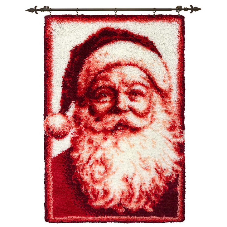 Herrschners Ruby Santa Kit & Hanger Latch Hook Kit
