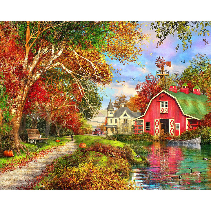 Springbok Autumn Barn Jigsaw Puzzle