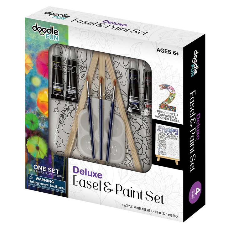 Doodle Fun Deluxe Easel & Paint Set