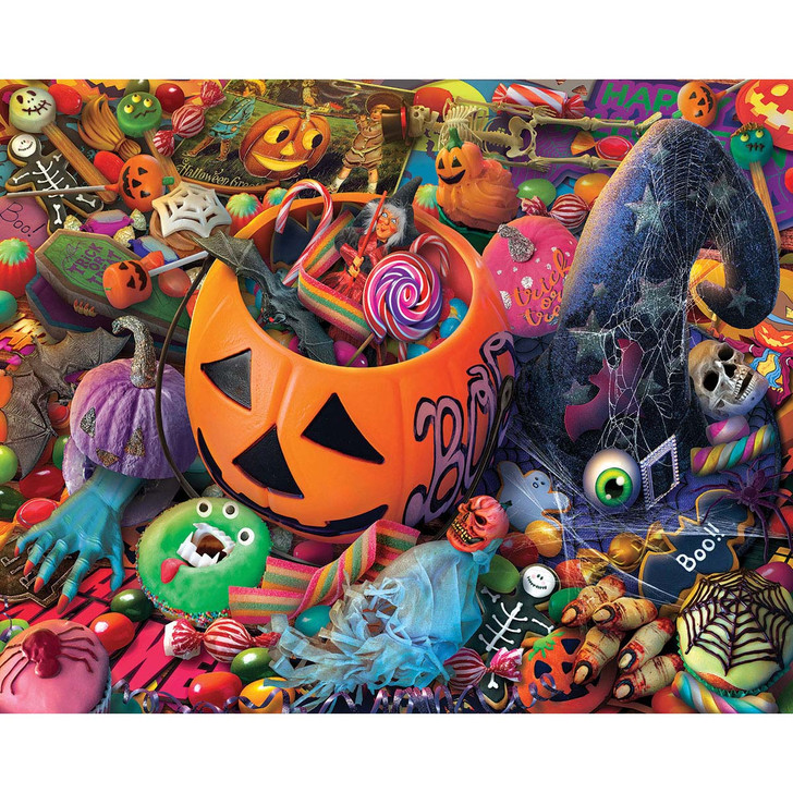 White Mountain Halloween Treats Jigsaw Puzzle