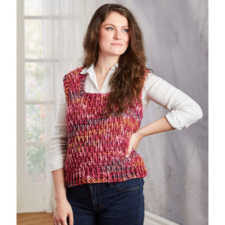 Herrschners Strata Vest Crochet Kit