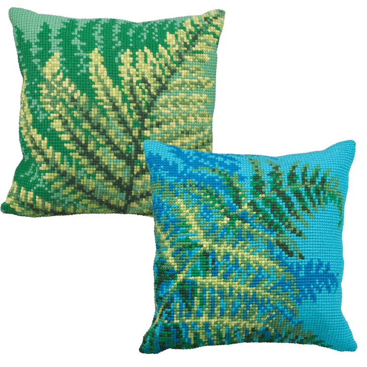 Collection D'Art Woodland Ferns Pillow Covers Needle
