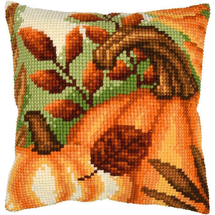 Vervaco Pumpkins Cushion Needlepoint Kit