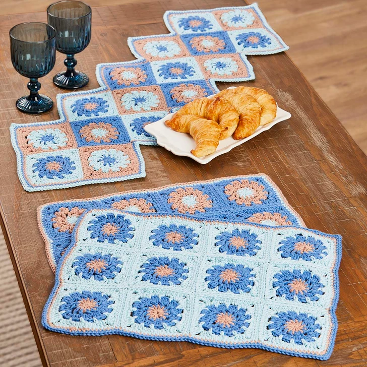 Village Yarn Hearth & Home Table Set Crochet Kit
