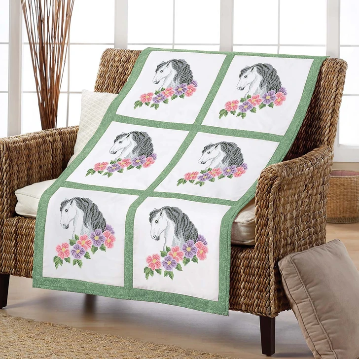 Herrschners In the Meadow Quilt Blocks Thread Kit