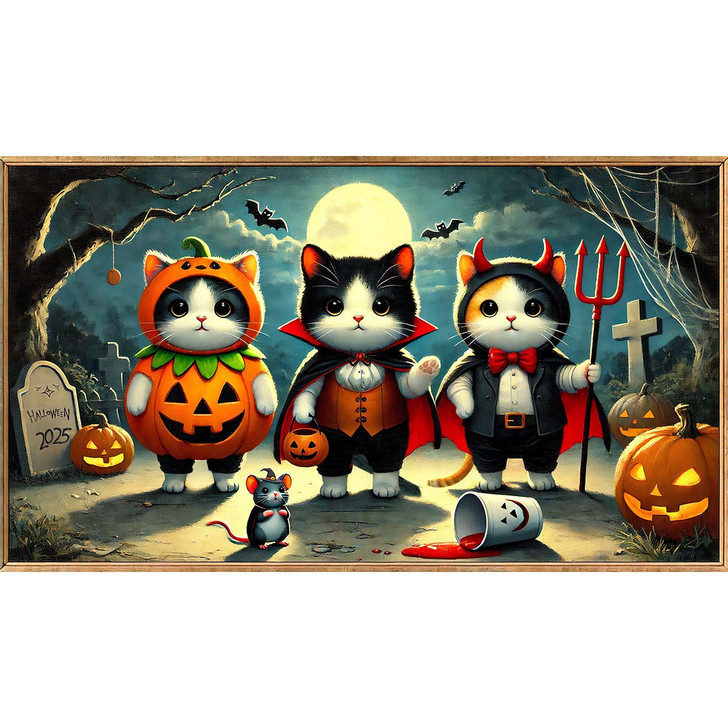 Diamond Art Club Kittens in Costumes Diamond Painting
