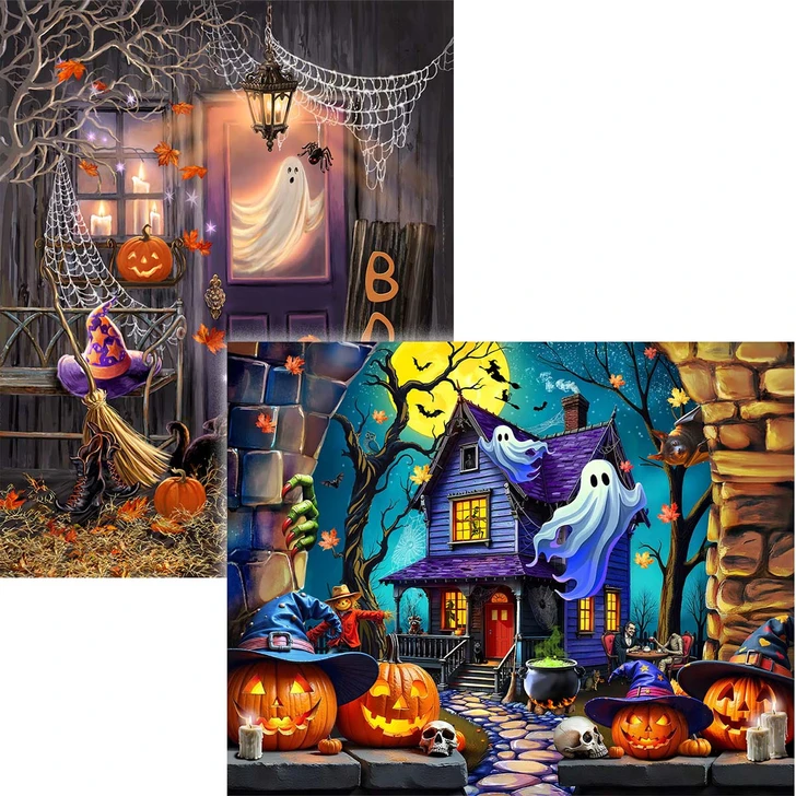 Springbok Haunted Halloween & Boo, Set of 2 Jigsaw Puzzle