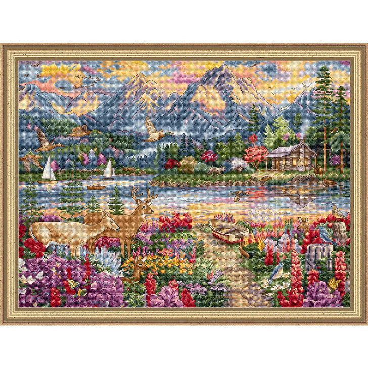 Letistitch Spring Mountain Majesty Counted Cross-Stitch Kit