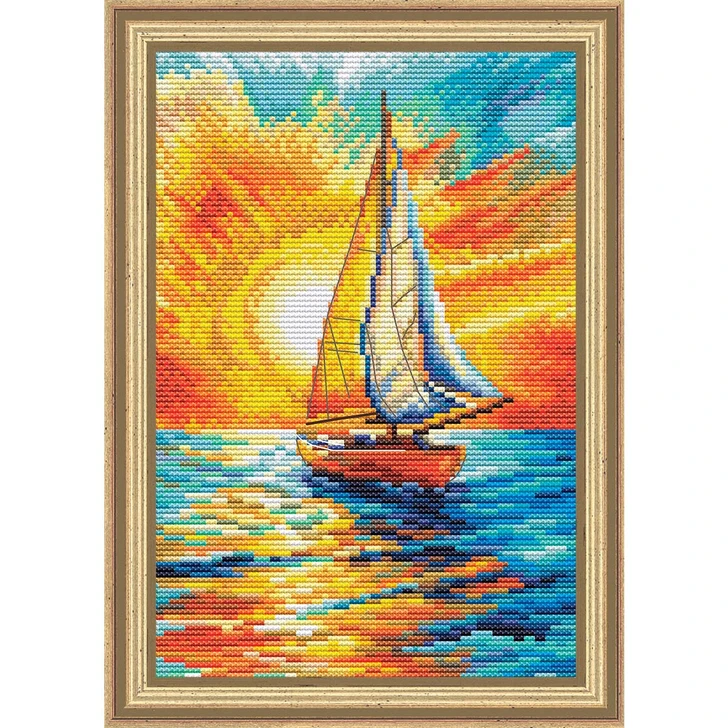 RTO Sails in the Sunlight Counted Cross-Stitch Kit