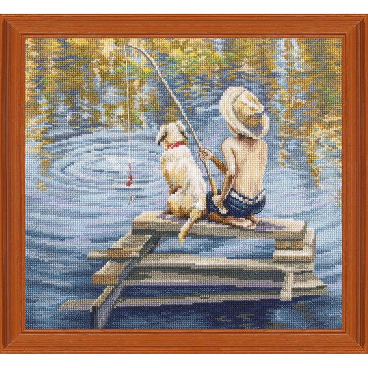 RTO Gone Fishing Counted Cross-Stitch Kit