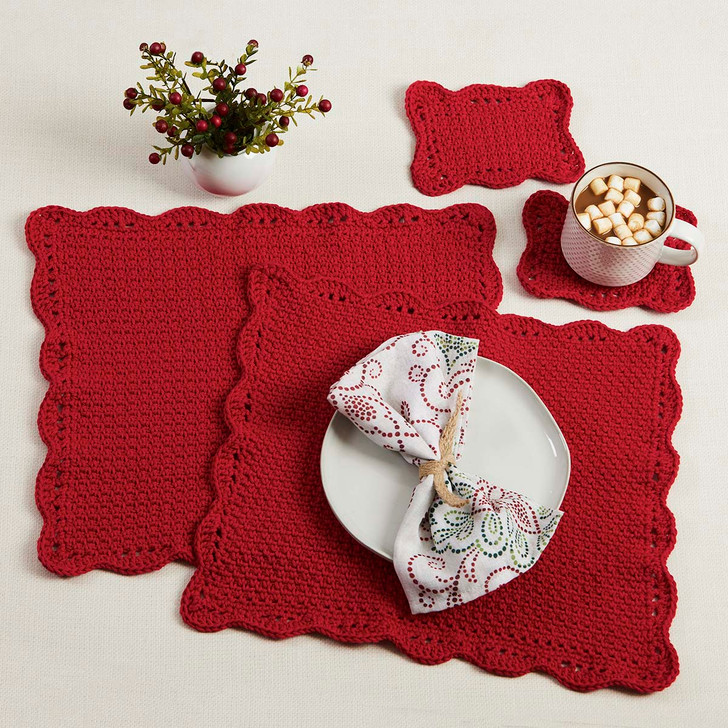 Village Yarn Winterberry Place Mats & Coasters Free Download