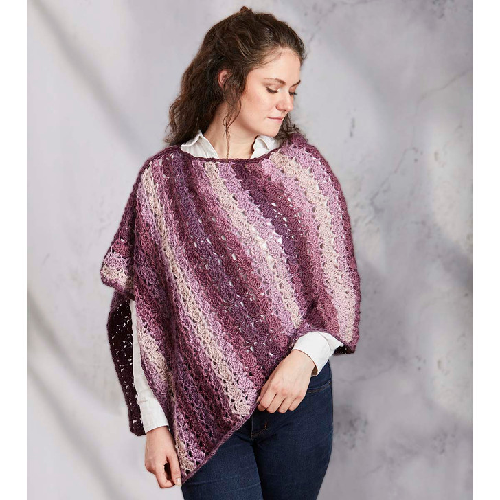 Herrschners Freefall Poncho Crochet Kit