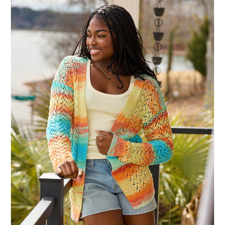 Premier Lacy Columns Cardigan Knit Kit