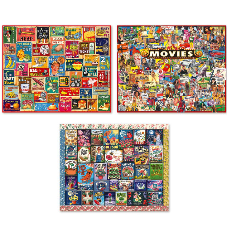White Mountain Things We Say, Wisdom & Movies, Set of 3 Jigsaw Puzzle
