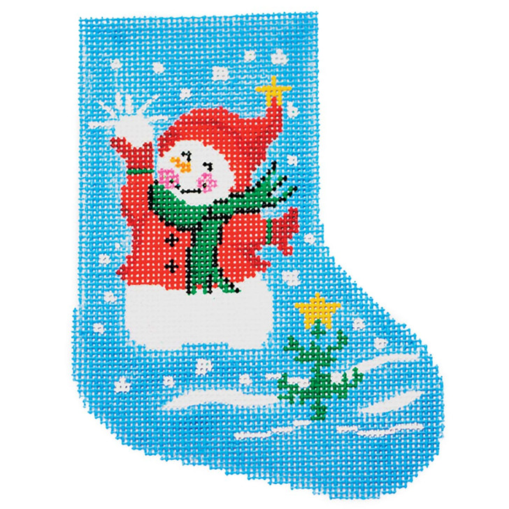 Snow Magic Needlepoint Stocking Needlepoint Canvas