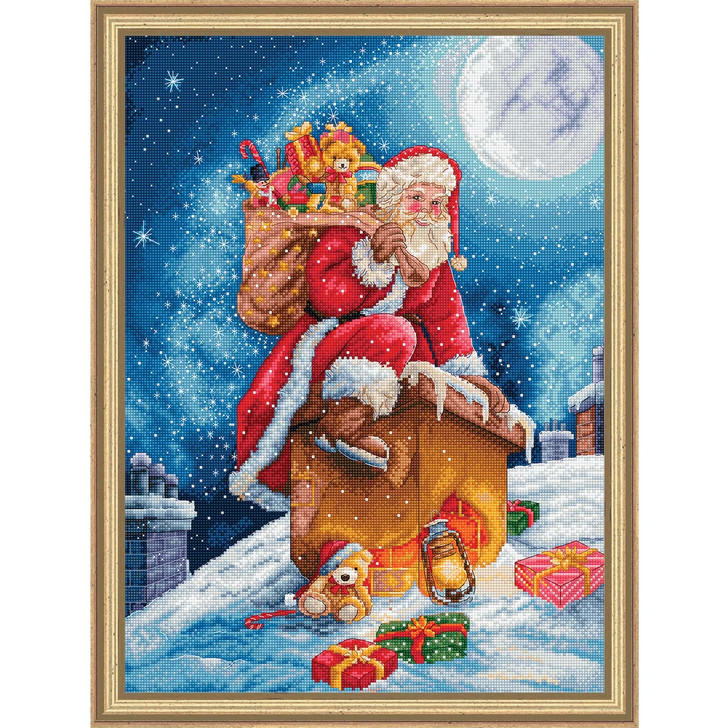 Letistitch Santa’s Secret Stop Counted Cross-Stitch Kit